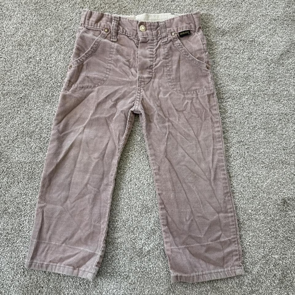 Vintage 70s Devil Dog Kids Corduroy Jeans Size 4 Made in USA